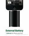 iphone4 portable battery 1200MAH 1