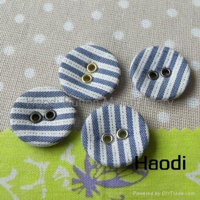 2hole Fabric Covered Button