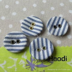 2hole Fabric Covered Button