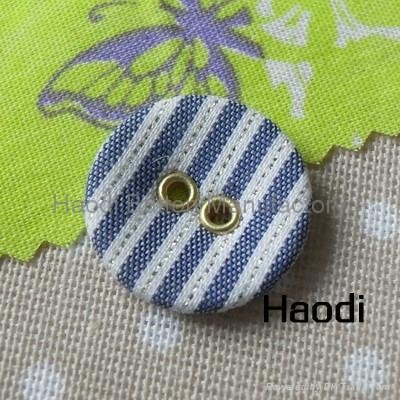 2hole Fabric Covered Button 3