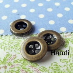 4hole Brass Button