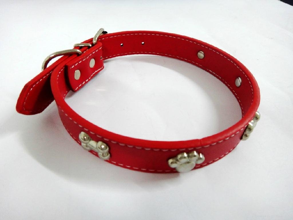 2011 hot sell leather dog collars