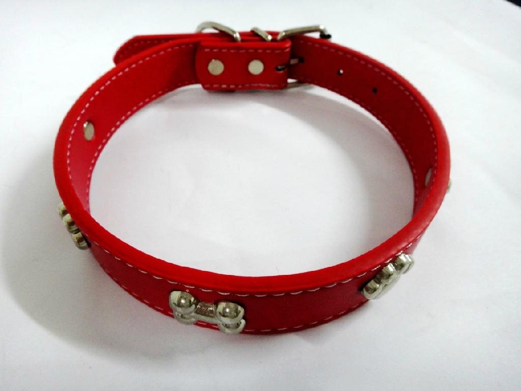 2011 hot sell leather dog collars 2