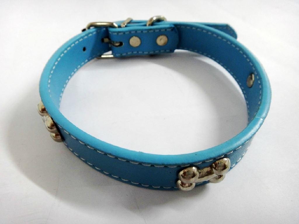 2011 hot sell leather dog collars 3