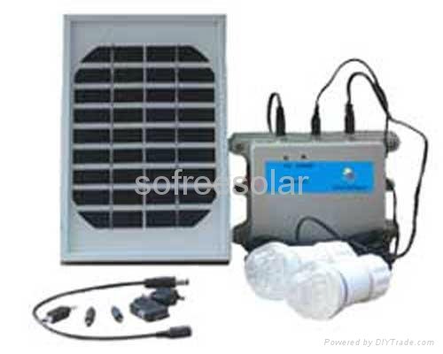 Portable solar lgihting kit