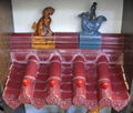 Colorful glazed ceramic roof tile