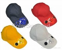 Solar Cooling Fan Cap Cotton Hat / Golf/Baseball Equipment
