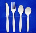7''corn starch Biodegradable Tableware disposable cutlery