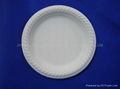 Corn Starch Disposable Tableware Compostable round Plate HYP-7  2