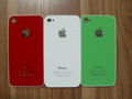 glass colored back cover for iphone 4G 1