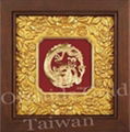 24K Gold Foil 3D Chinese Mascot Series With Enchased Frame 3