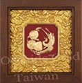 24K Gold Foil 3D Chinese Mascot Series With Enchased Frame 5