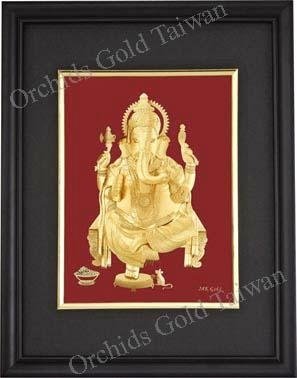 24K Gold Foil 3D Indian God Series