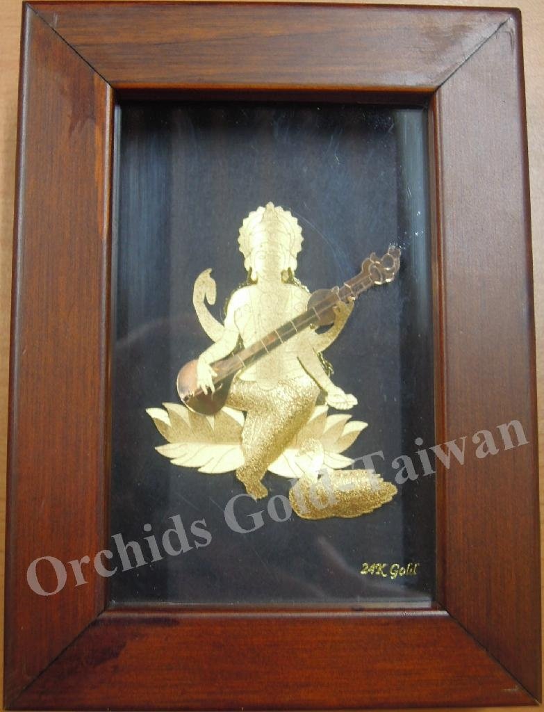 24K Gold Foil 3D Indian God Series 5
