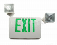 Led double heads Green Battery emergency exit light