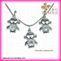 Vogue silver jewelry set Silver with zircon jewelry sets 1