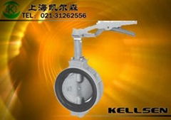 Aluminum alloy dewfall-proof butterfly valve