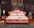 2012 new design sculptural soft genuine leather bed