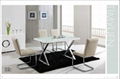 2012 new design modern glass table hardware dining table 4