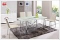 2012 new design modern glass table hardware dining table 5