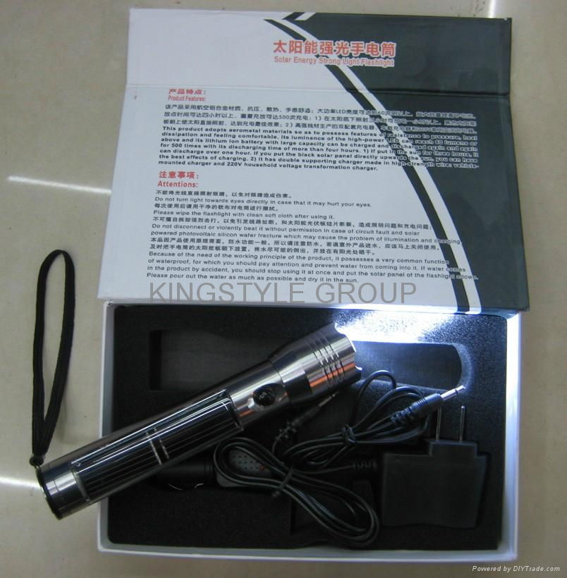 Solar Torch Flashlight