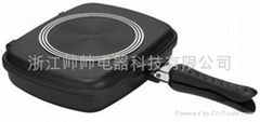 aluminium cookware- double pan