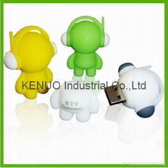 PVC Muisc Boy USB Pendrive 