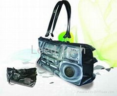 hand bag with builti in speaker  usable design