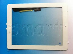 digitizer with adhesive, camera seat and home button for new ipad  