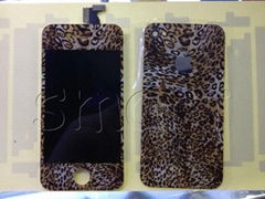 leopard/zebra print colorful conversion kit for iphone 4