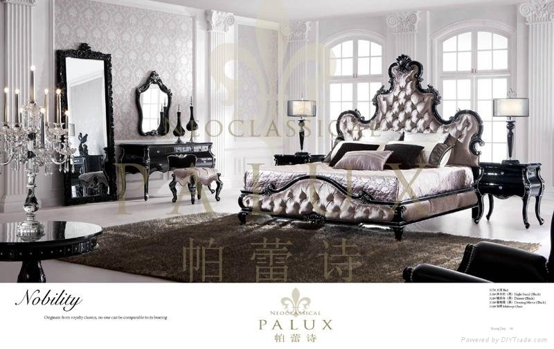neoclassic furniture/ antique solid wood bedroom set