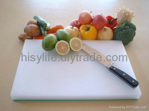 Cutting Board Thickest in food grade LDPE block 36x55cm with 2cm thickness Round 4