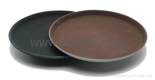 Non-slip Hotel Plate in restaurant service with Round tray in different sizes 2