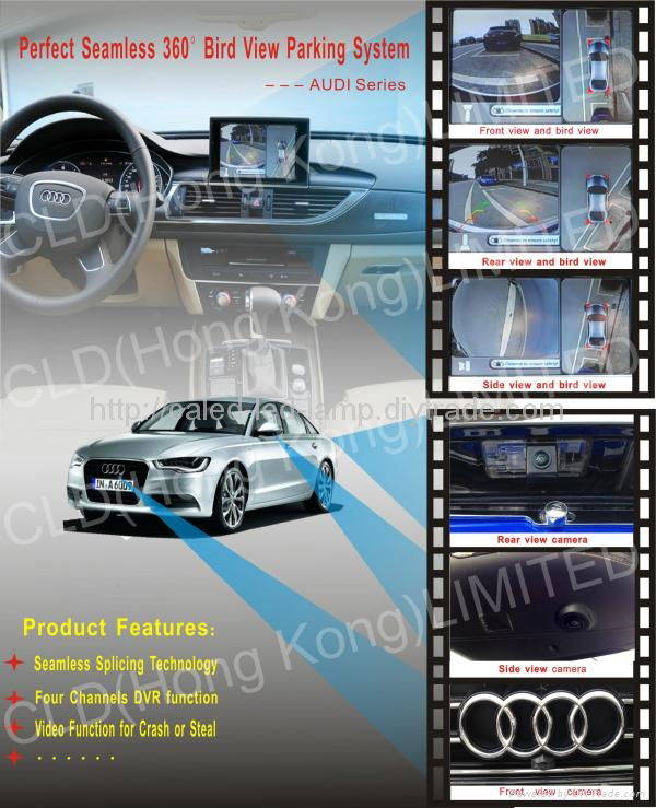 360 degree bird view parking system around view monitor system for Audi Series