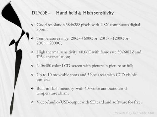 DL700E+3 2000 degree high temperature infrared thermal imaging camera inspection 3