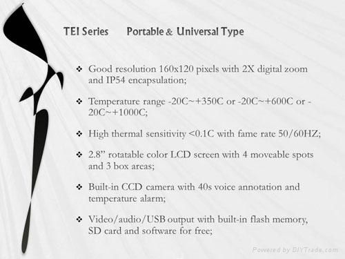TEI-P600 portable infrared scanner-popular infrared thermal imaging camera sale 3