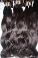 100% human hair Brazilian Remy Body Weft Weave Weaving Wavy Wave 16inch Black 1B 2