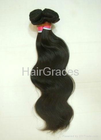 100% human hair Indian Remy Body Weft Weave Weaving Wave Wavy 12inch Black 1B#