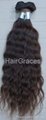 100% human hair Brazilian Virgin Curly Weft Weave Weaving Natural Color