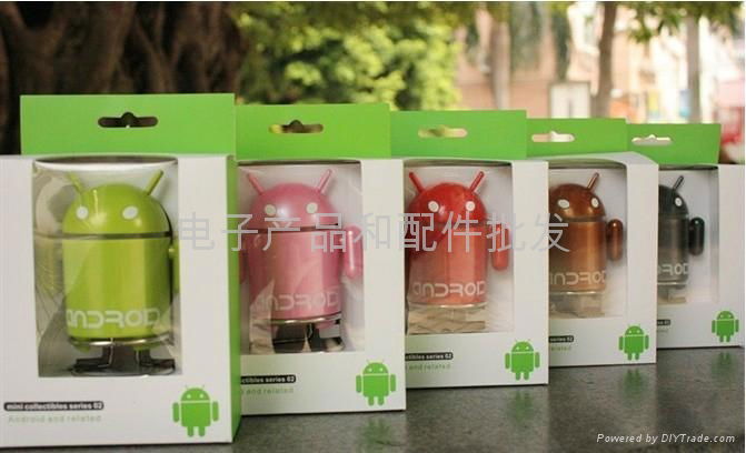 mini speaker Mini Android USB Robot Speakers for Tablet PC  2