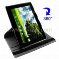 360 Degree Rotatable Leather Case with Holder for ASUS Eee Pad  1