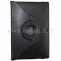 360 Degree Rotatable Leather Case with Holder for ASUS Eee Pad  4
