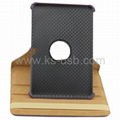 360 Degree Rotatable Leather Case with Holder for Samsung Galaxy Tab 8.9 / P7300  2