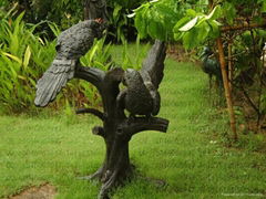 Garden bronze sculpture