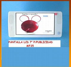 PANTALLA LCD 7" P/PUBLICIDAD