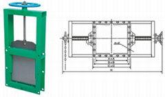 Manual electric hydraulically-operated slurry valve