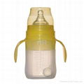 silicone baby feeding bottle