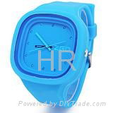 6 years factory stylish silicone jelly watches 4