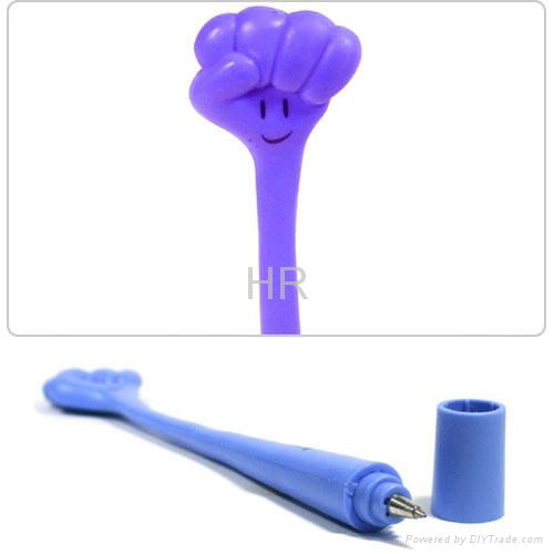 2011 Newest lovely silicone ball  pen