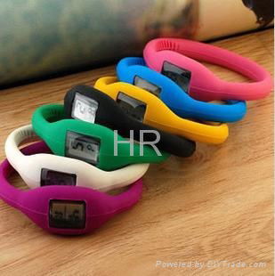 Healthy silicone bracelet ion watch